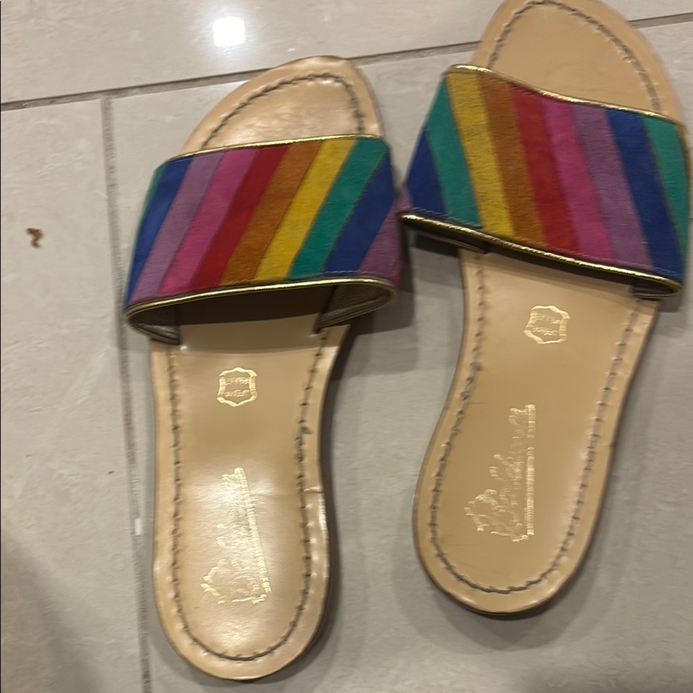 Colorful Rainbow Slide Sandals